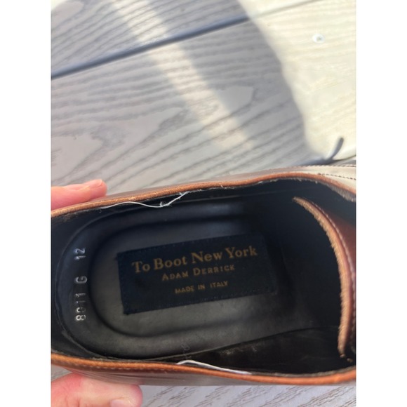 To Boot Brown Leather Oxfords - Picture 8 of 10